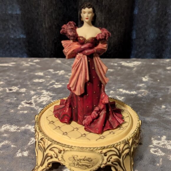 Gone with the Wind Glass Dome Figurine Scarlette's Shame 1993 EUC - Picture 5 of 8